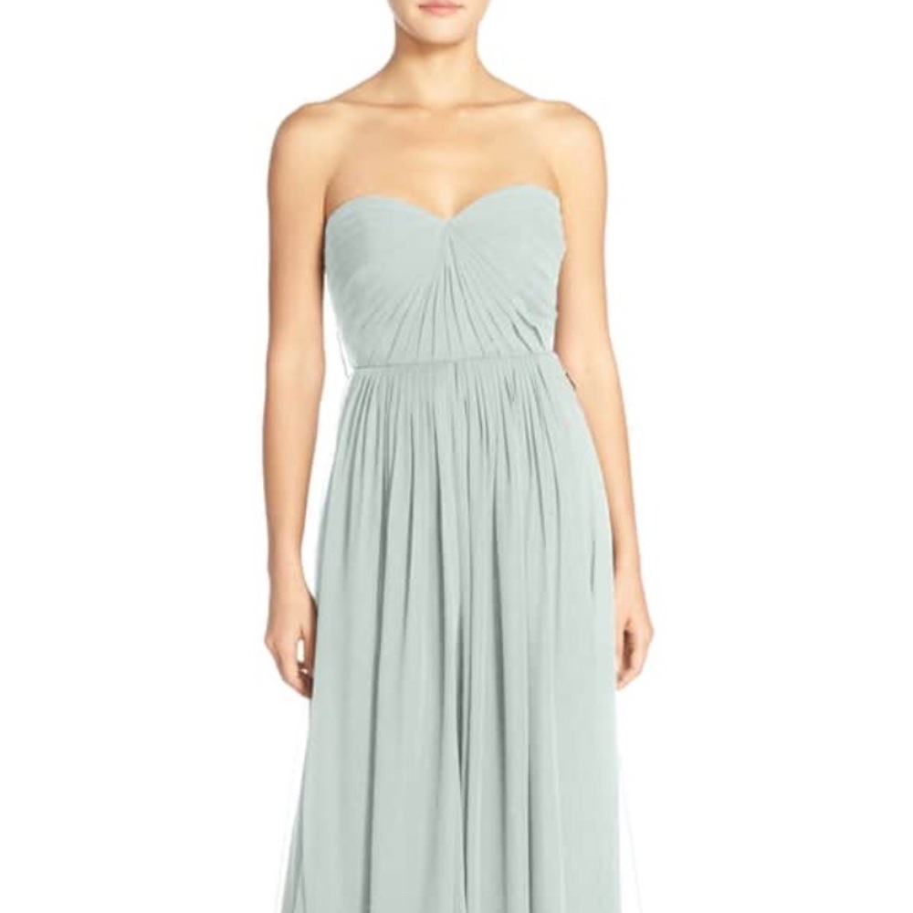 Jenny Yoo Mira convertible strapless chiffon gown